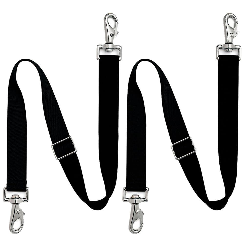GAITWIN premium elastic leg strap side view showing flexible length for secure blanket fit