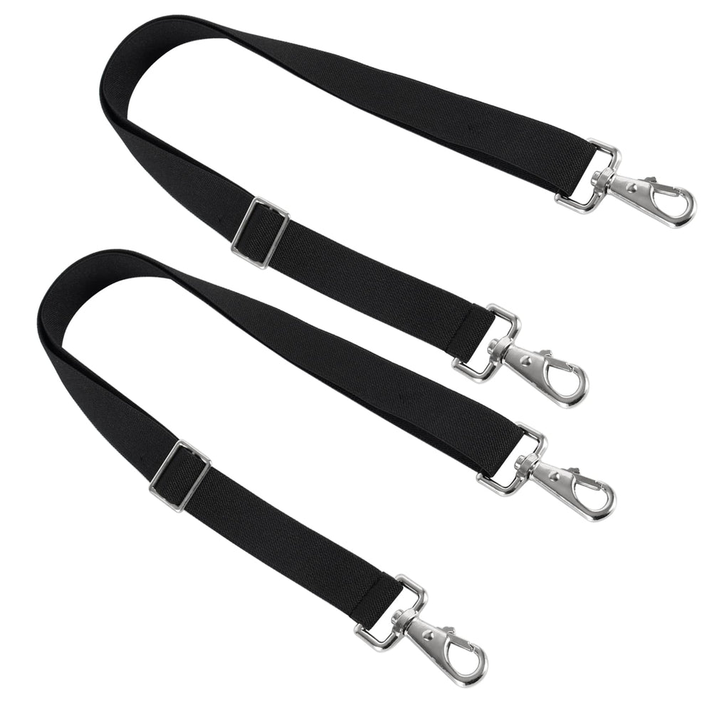 GAITWIN premium leg straps two-pack shows adjustable length for secure, rub-free blanket fit.