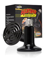 GAJUX 100W ceramic heat emitter bulb showing compact heat source for reptile enclosures, reliable warmth