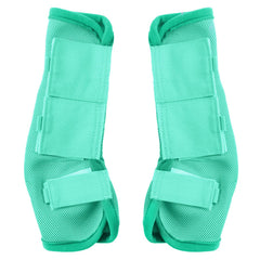 Gallopoff fly boots contoured-fit closeup highlighting comfortable fleece edge for rub-free wear