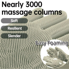 Non-slip elastic cuff on GALYNA gloves during bath to prevent slipping