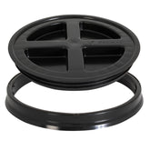 Gamma Seal Lid on a bucket demonstrating airtight storage for dry foods