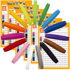 GAMUDA newborn puppy collars pack in assorted colors for quick litter identification.
