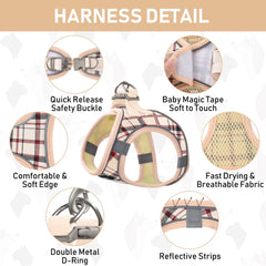 GAMUDA small dog collar beige with bell and ID tag for quick identification.