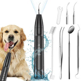 Ganciu dog plaque remover front view in black for at-home dental cleaning.