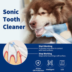 Ganciu Dog Plaque Remover mode selector showing gentle to powerful cleaning options.