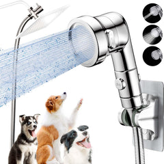Ganciu dog shower attachment ready for simple at-home baths with versatile fittings and easy setup.