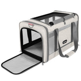 GAPZER cat carrier with American Airlines approval and top opening for quick access during flights