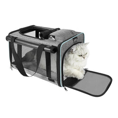 GAPZER cat carrier soft-sides design for airline-friendly fit