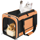 GAPZER Large Cat Carry Bag front view highlights durable soft shell and travel-ready design.