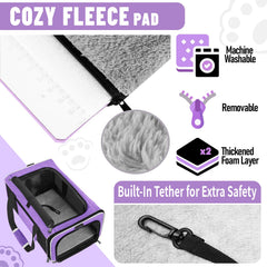 GAPZER five-sided mesh ventilation keeps pets cool and observable during trips