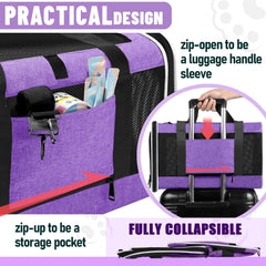GAPZER 600D Oxford fabric construction ensures durable, long-lasting pet transport