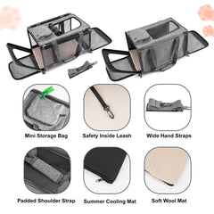 GAPZER collapsible carrier folds into a pad for storage