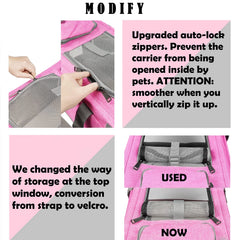 GAPZER pet carrier top-entry design allows easy access during vet visits
