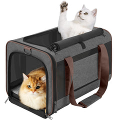 GAPZER soft dog carrier top view showing easy loading and setup.