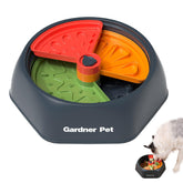 Gardner Pet adjustable slow feeder bowl front view with large opening for mindful, slower meals