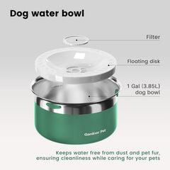 Gardner Pet anti-slip base keeps large bowls secure and stable