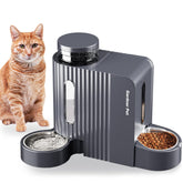 Gardner Pet gravity feeder and water dispenser front view, two-in-one convenience for pets.