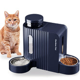 Gardner Pet automatic gravity feeder and water dispenser for pets, stainless steel, large capacity.