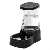 Gardner Pet gravity dispenser side view shows 1.0 gallon reservoir for steady hydration