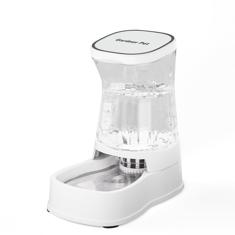 Gardner Pet automatic gravity water dispenser 1 gallon keeps pets hydrated with steady flow.