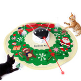 Gardner Pet Christmas cat laser toy cover closeup for engaging hide-and-seek play.