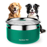 Gardner Pet 1 gallon green bowl with slow water feature for steady hydration