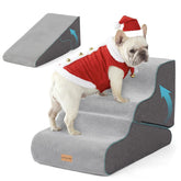 Gardner Pet dog stairs on sofa showing easy access and stability