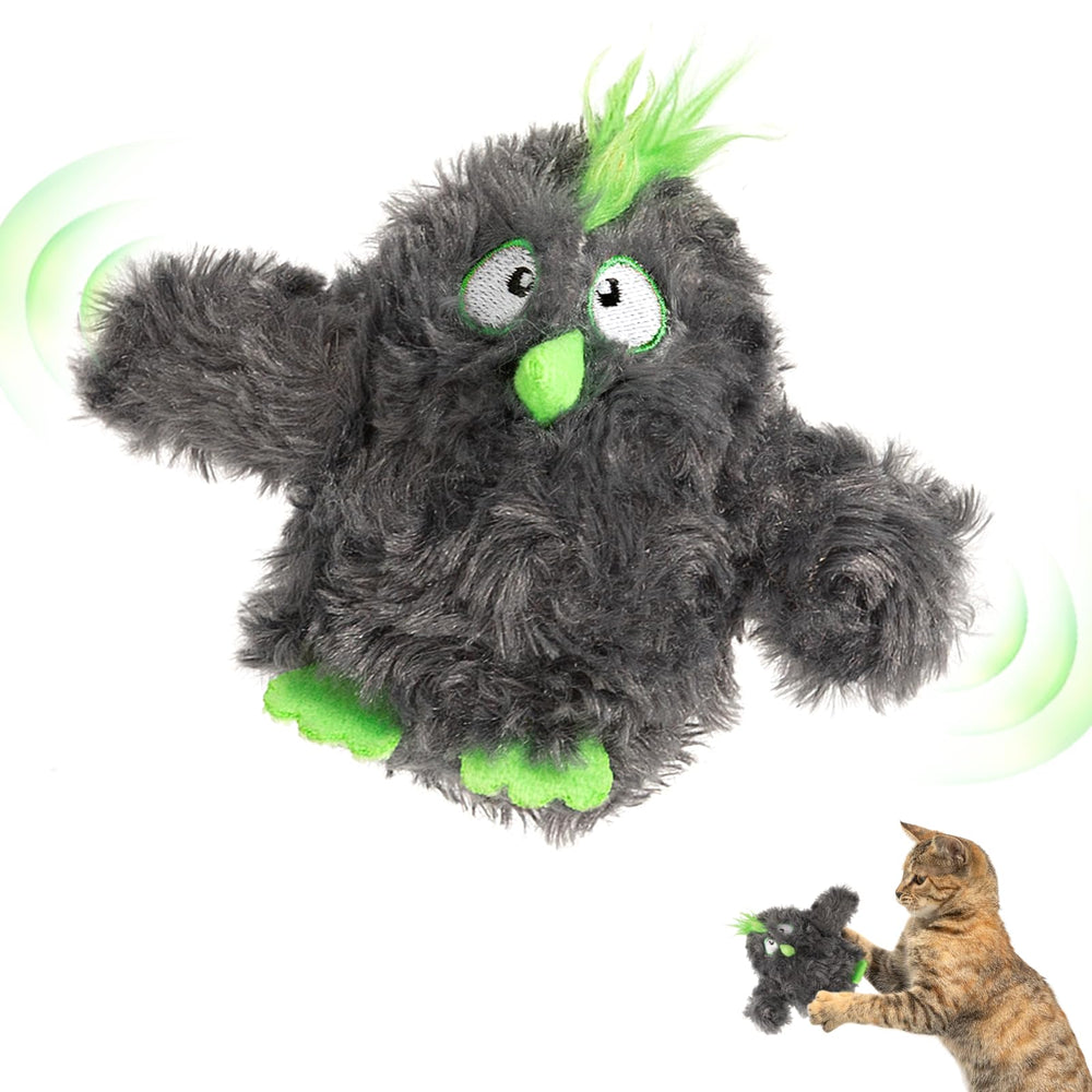 Gardner Pet flapping-bird-toy on floor sparks active kitten hunting play