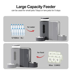 Gardner Pet large-capacity container—1.6 gallons for long hydration intervals.