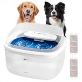 Gardner Pet water fountain 8L capacity shown with large reservoir for multi-pet households.