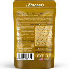 Gargeer Topper being sprinkled on greens for enhanced nourishment