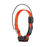 Garmin Alpha TT 25 front view demonstrates rugged tracking collar built for long-range use