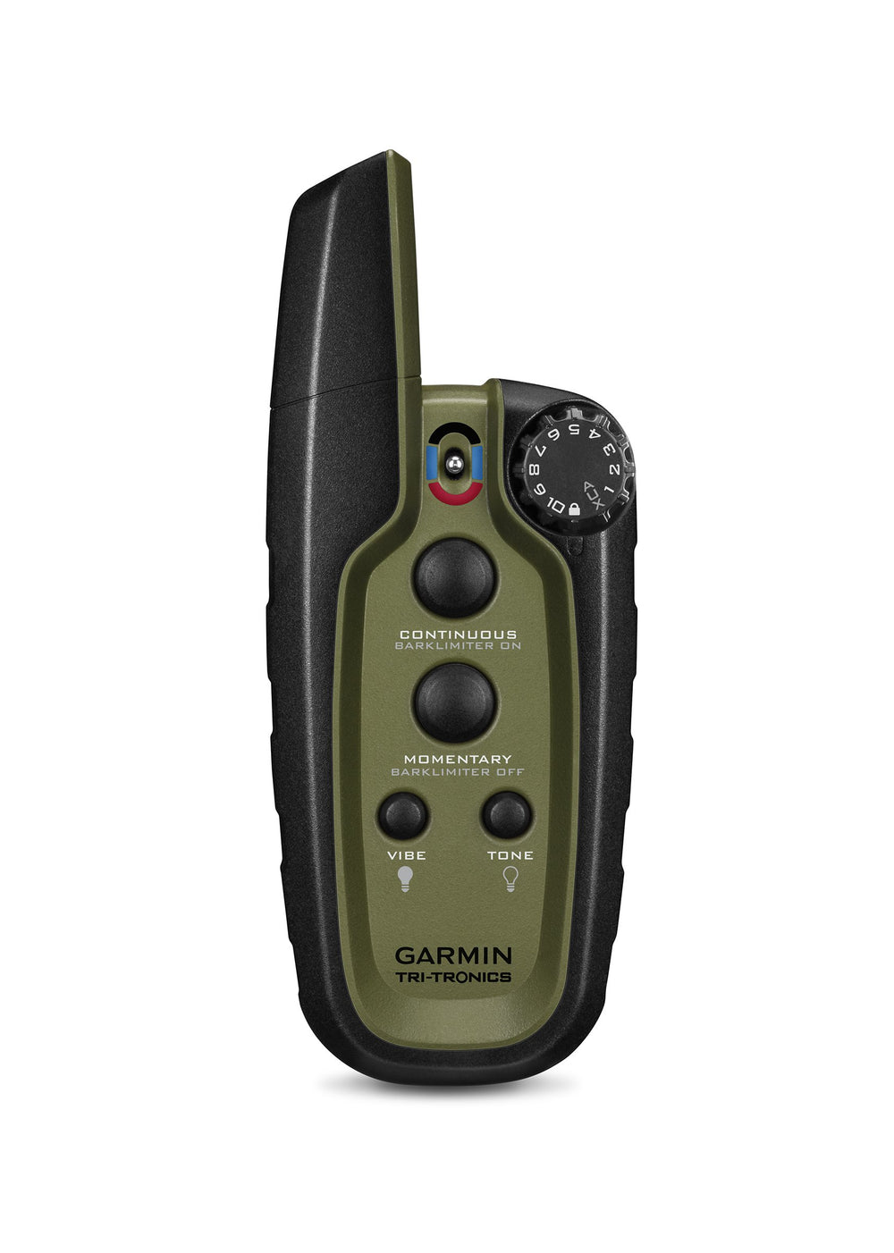 Garmin Sport PRO handheld front view enables one-handed training control.