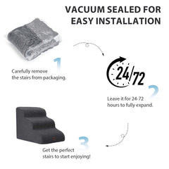 Garnpet dog stairs removable cover is washable for easy cleaning