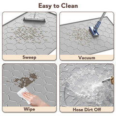 Garoopion cat litter mat easy-clean surface highlights fast maintenance.
