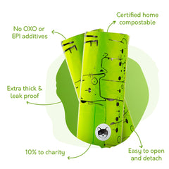 G.A.S cat litter bags reel dispenser demonstrates convenient storage for cleanup.