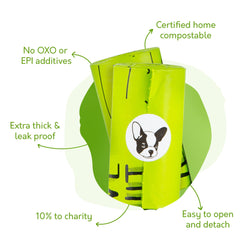 G.A.S odorless leakproof-dog-bags keep walks cleaner and less messy.