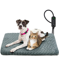 GASUR heated bed with soft velvet cover delivers cozy warmth for pets