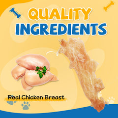 GazeUpon Chicken Jerky chunks ready for quick rewards during play.
