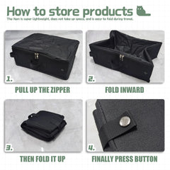 GCVOPTON leak-proof lid with zipper helps control odors.