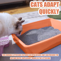 GCVOPTON small litter box indoors outdoors versatile use scenario.