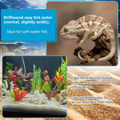 GDMYST driftwood for reptile terrariums provides climbing textures and natural ambiance.