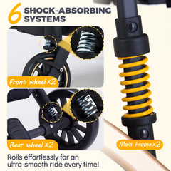 GdnWings pet stroller waterproof cushion enhances pet comfort during outings