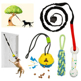 GDuolaPaws bungee rope tug for durable indoor-outdoor play and self-entertainment