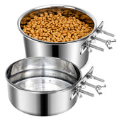 GearRoot large dog crate water bowl with rust-resistant stainless steel for mess-free feeding.