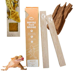 GECKOPIA Reptile Flex Bridge Large shows plain wood texture for natural look and climbing space