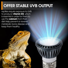 GeeKoit UVB LED emitter close-up showing compact design