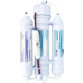 Geekpure 3-stage RO system front view showing compact under-sink design for apartments