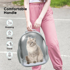 GeerDuo Cat Backpack vent holes and side windows optimize air circulation.